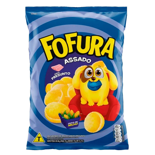 SALGADINHO FOFURA PRESUNTO 60G C/10-BOMBONIERE