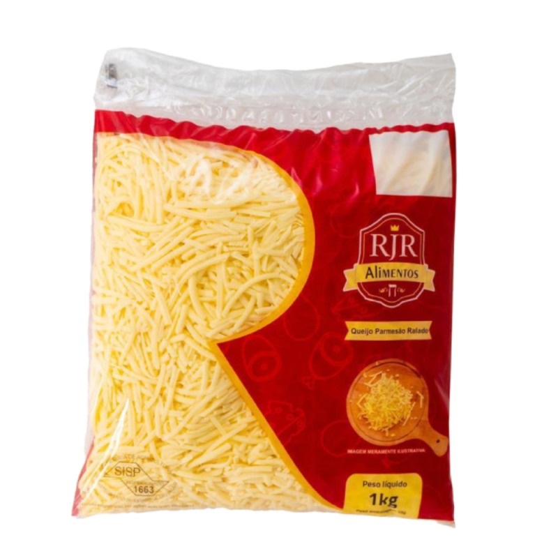 QUEIJO PARMESAO RALADO 3MM RJR 1KG RESFRIADOS