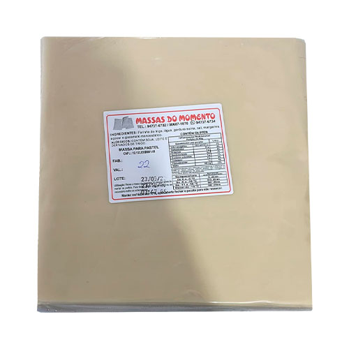 MASSA PARA PASTEL CORTADA 2KG CONGELADOS