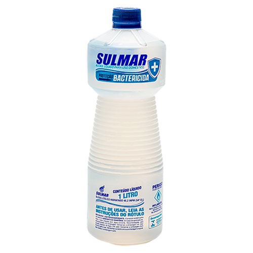 ALCOOL LIQUIDO 46. SULMAR 1LT-LIMPEZA E HIGIENE