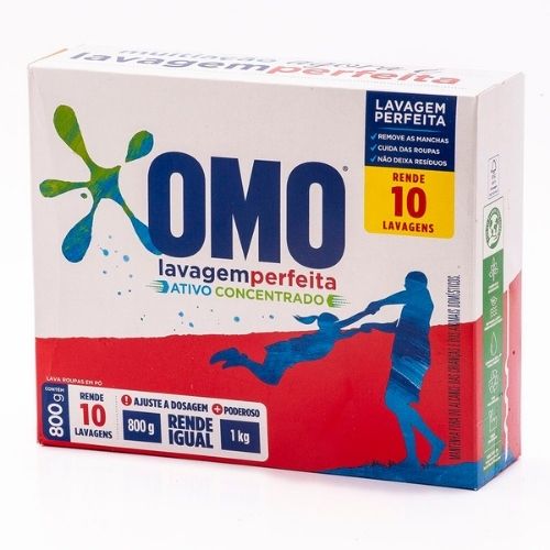 SABAO EM PO OMO 800G LIMPEZA E HIGIENE