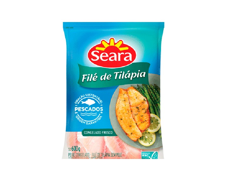 SEARA FILE DE TILAPIA 600GR CONGELADOS