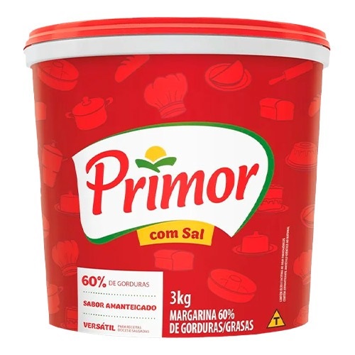 MARGARINA 60% PRIMOR 3KG RESFRIADOS