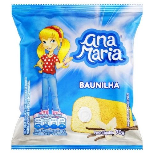 BOLO PULLMAN ANA MARIA BAUNILHA 70G MERCEARIA EM GERAL