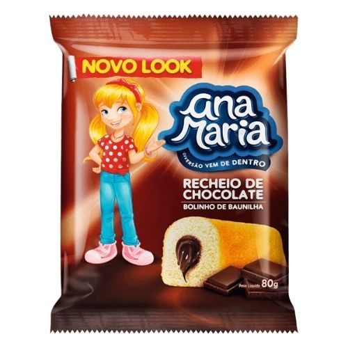 BOLO PULLMAN ANA MARIA CHOCOLATE 70G MERCEARIA EM GERAL