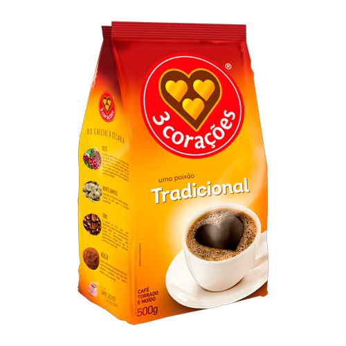 CAFE TRES CORACOES TRADICIONAL 500G UN MERCEARIA EM GERAL