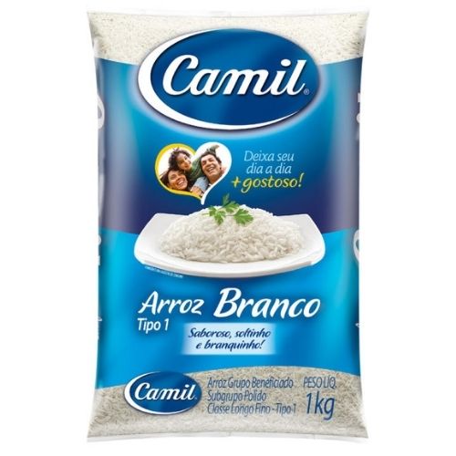 ARROZ CAMIL 5KG TIPO 1 UN MERCEARIA EM GERAL