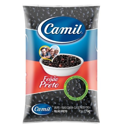 FEIJAO PRETO CAMIL 1KG MERCEARIA EM GERAL