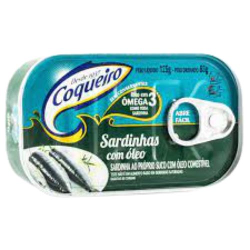 SARDINHA COQUEIRO C/OLEO LT 83G-MERCEARIA EM GERAL