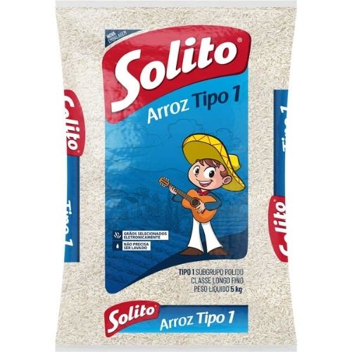 ARROZ SOLITO 5KG TIPO 1 UN MERCEARIA EM GERAL