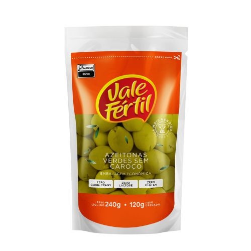 AZEITONA VERDE S/ CAROCO VALE FERTIL 120G MERCEARIA EM GERAL