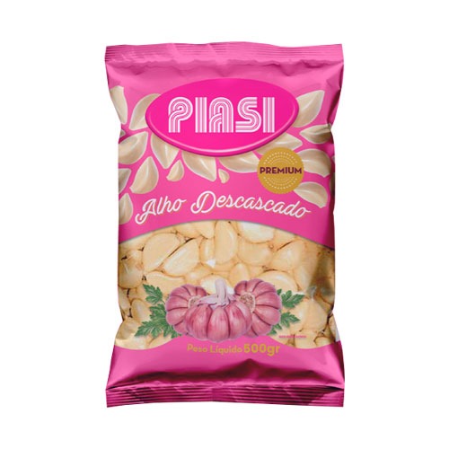 ALHO EM DENTE DESCASCADO PREMIUM 500G RESFRIADOS