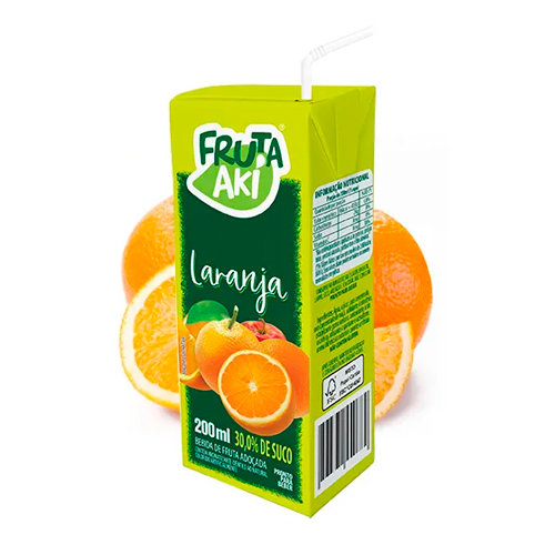 FRUTA AKI LARANJA TP 200ML BEBIDAS