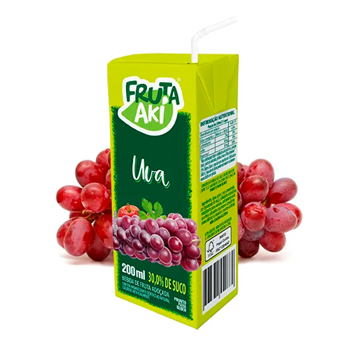FRUTA AKI UVA TP 200ML BEBIDAS