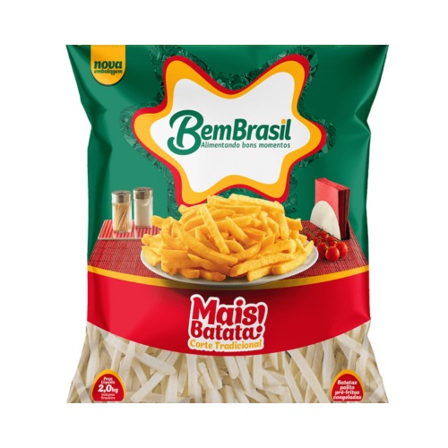 BATATA CONGELADA BEM BRASIL 2KG CX C/7 CONGELADOS