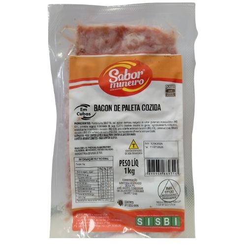 BACON EM CUBOS SABOR MINEIRO 1KG RESFRIADOS
